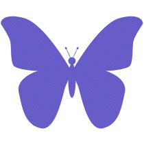 Purple Butterfly Icon