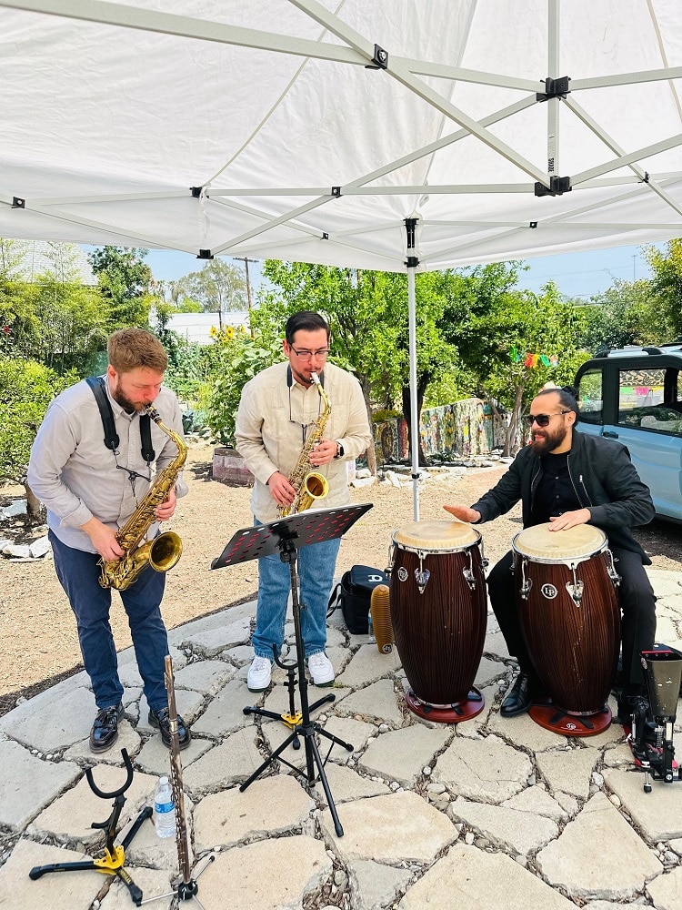 A trio of musicians.